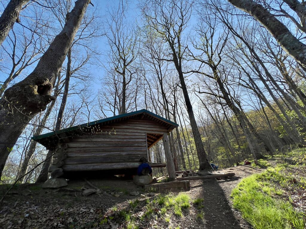 hiking the appalachian trail A shelter on the Appalachian Trail