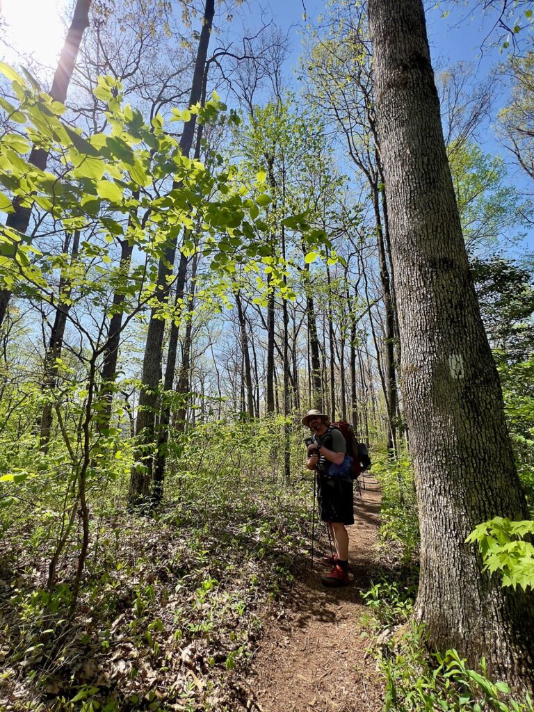 hiking the appalachian trail Barrett hiking the Appalachian Trail