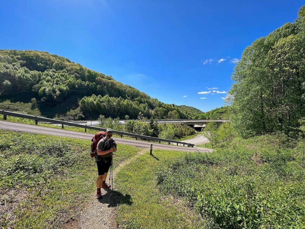 Barrett on trail