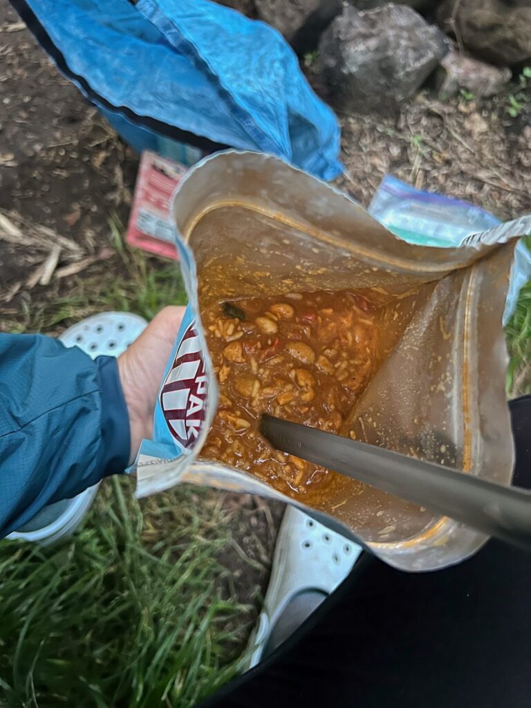 Appalachian Trail Hike Dinner on the Appalachian Trail
