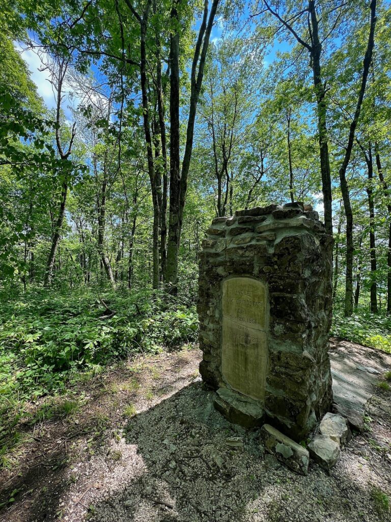 Appalachian Trail Hike the gravesite of Nick "The Hermit" Grindstaff