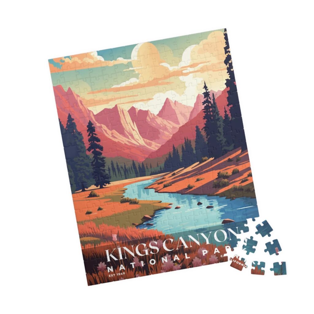 National Parks Gifts a 1,000 piece puzzle from ElneitPuzzle's Etsy shop