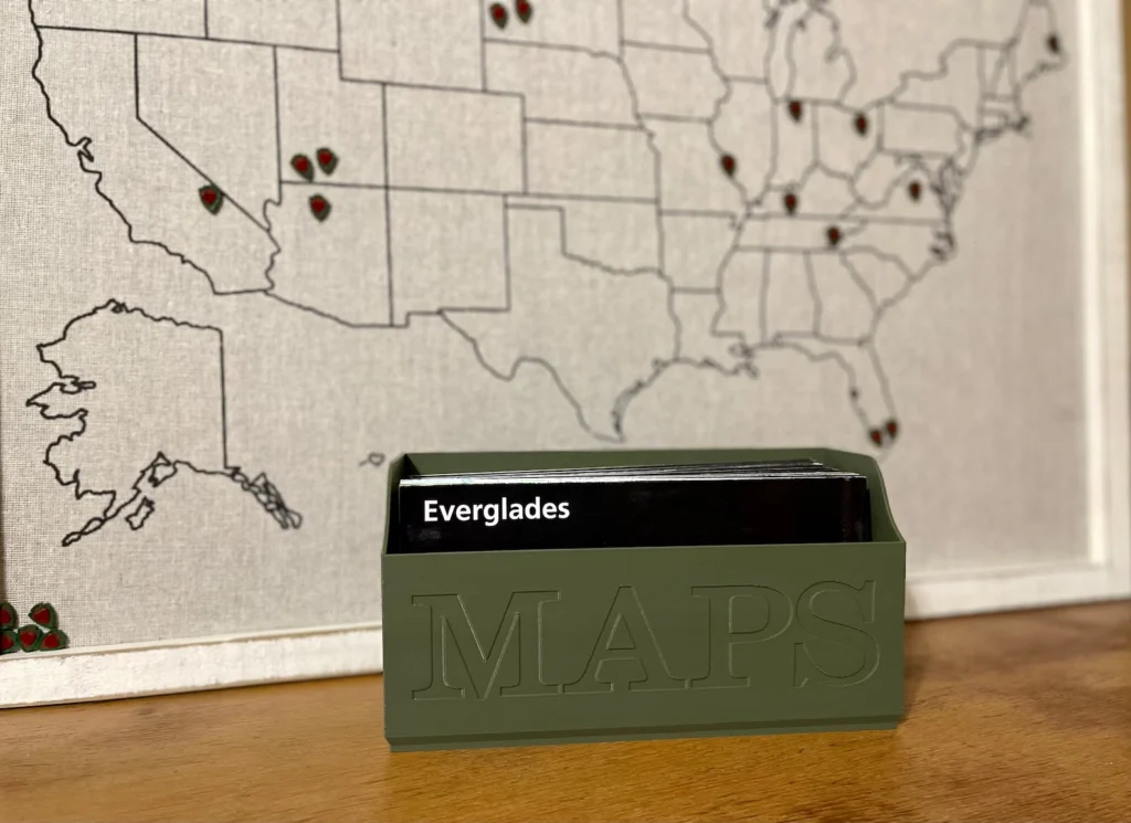 National Parks Gifts A vintage map box on Etsy by TheKokomoLighthouse