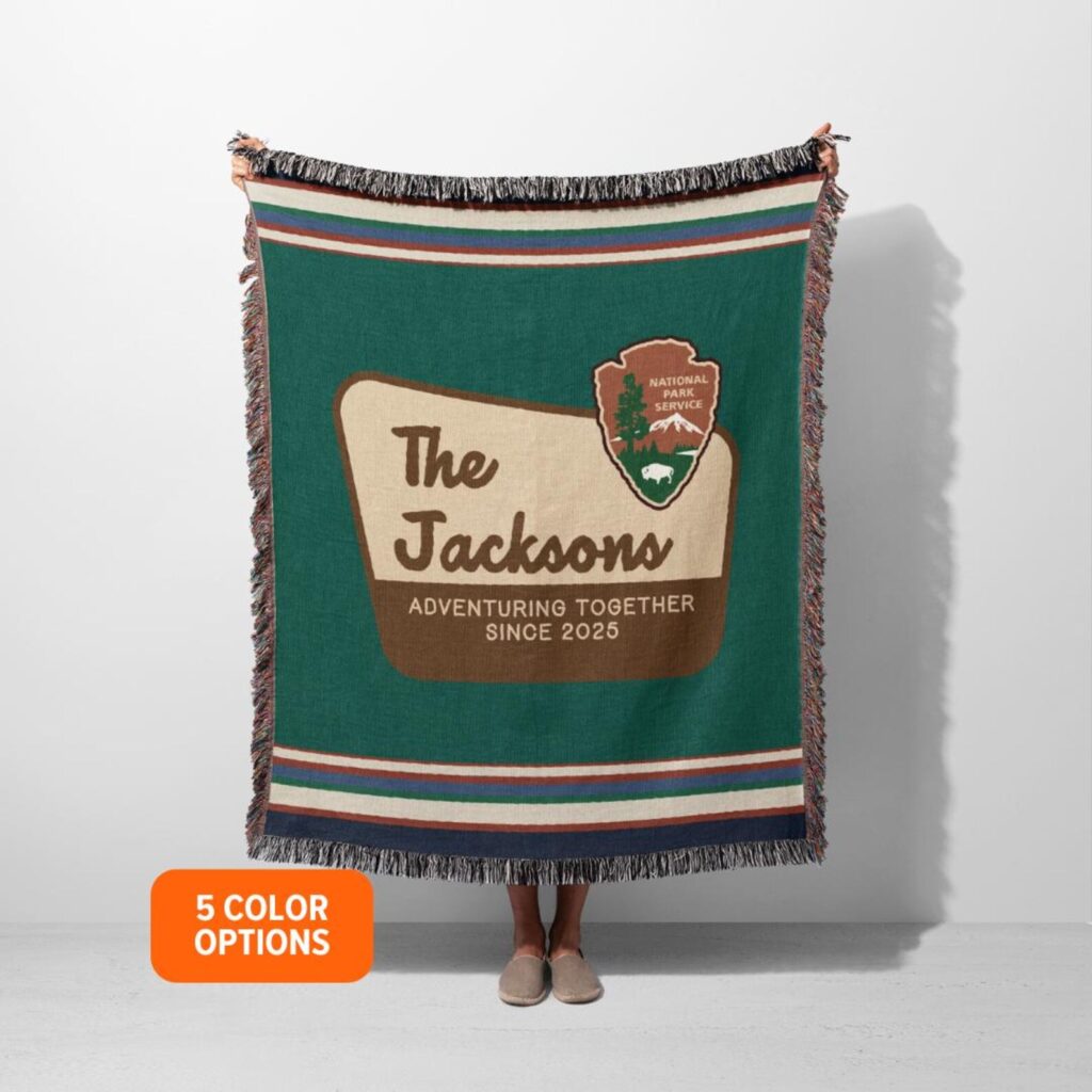 National Parks Gifts A woven throw blanket on Etsy by dispatchtofriendco