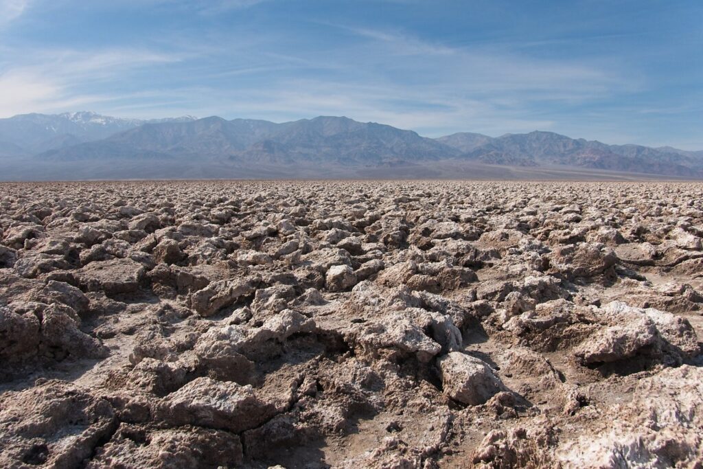 Death Valley from Las Vegas Devil's Golf Course in Death Valley National Park