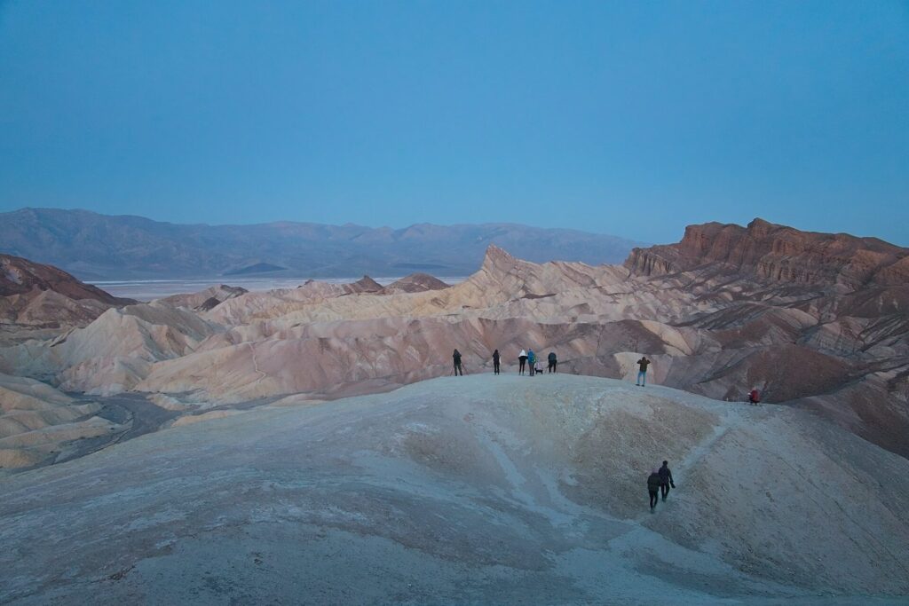 Death Valley from Las Vegas Zabriskie Point at Sunrise in Death Valley National Park