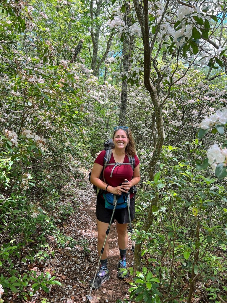 appalachian trail hike Cindy during her Appalachian Trail hike
