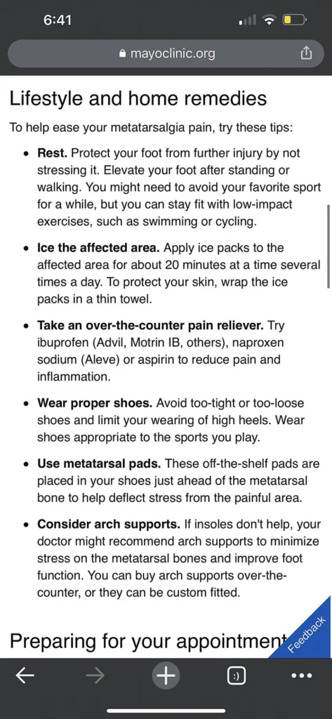 appalachian trail hike foot pain google search
