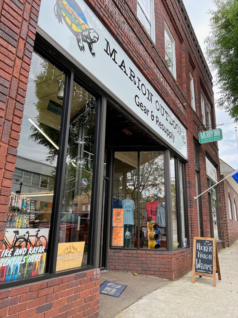 appalachian trail hike Gear Store in Marion, VA along the Appalachian Trail