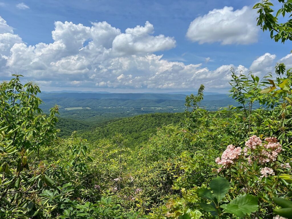 appalachian trail hike A view from the Appalachian Trail in VA