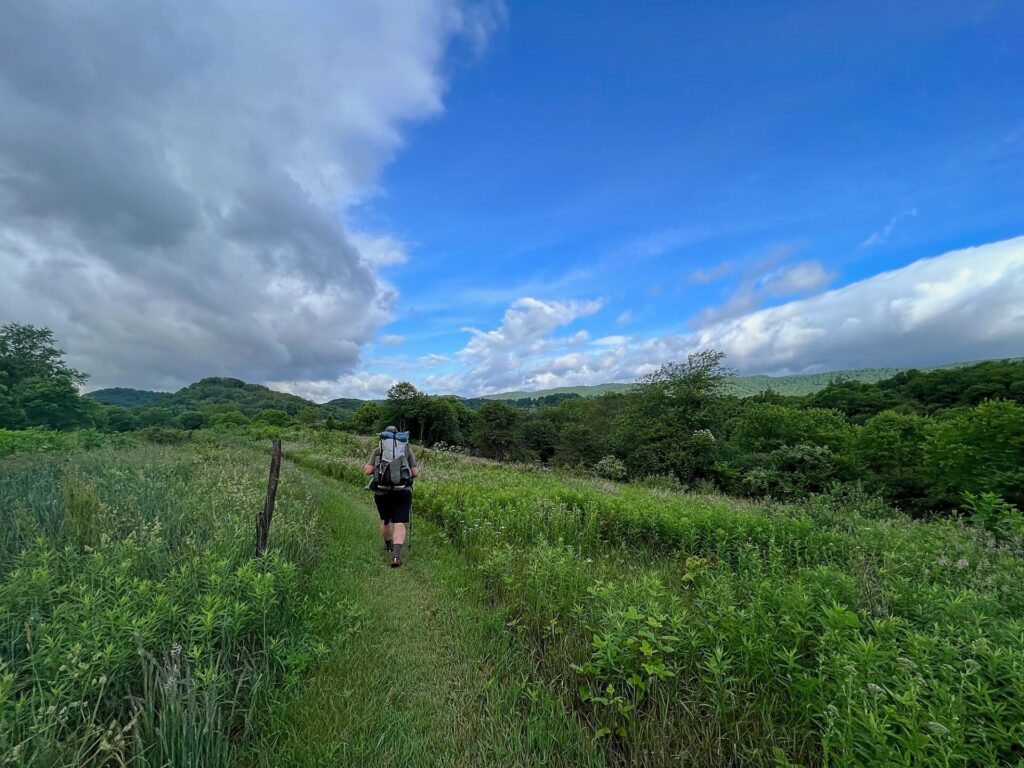 Barrett during his Appalachian Trail hike