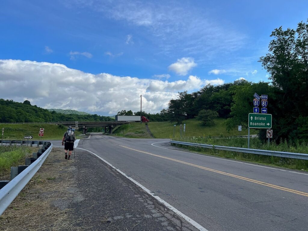 Barrett during his Appalachian Trail hike