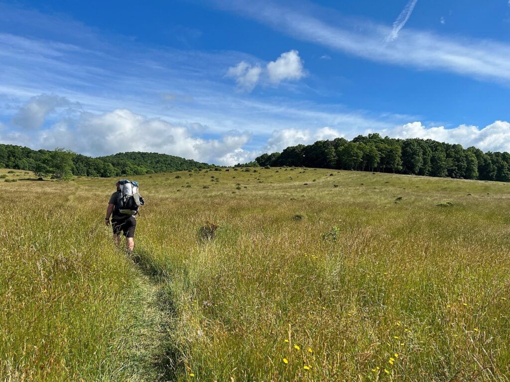 Barrett during his Appalachian Trail hike