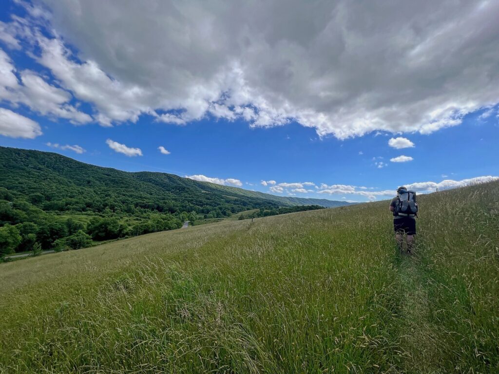 Barrett during his Appalachian Trail hike