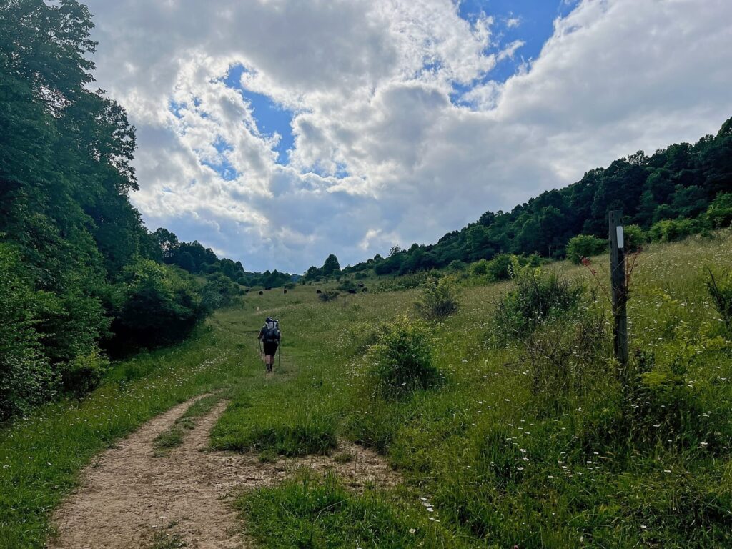 Barrett during his Appalachian Trail hike