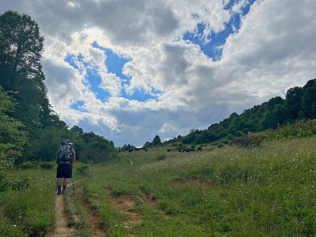 Barrett during his Appalachian Trail hike
