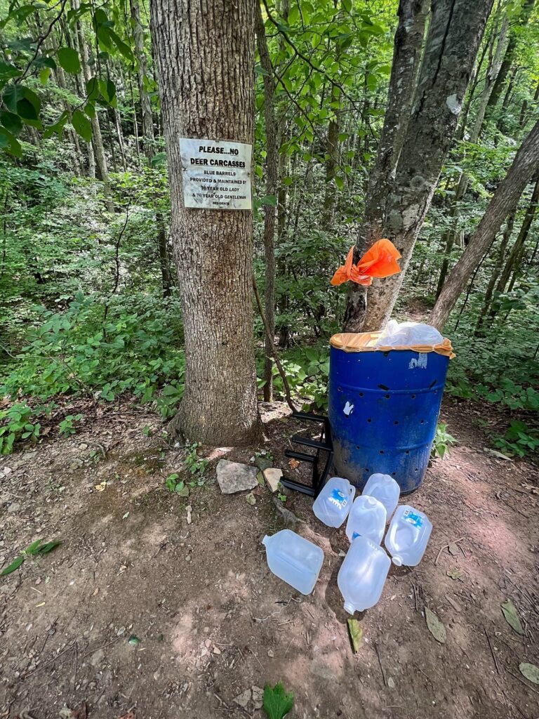 appalachian trail hike Water trail magic along the AT
