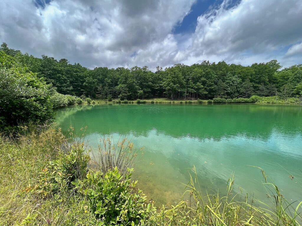pond seen on our appalachian trail hike