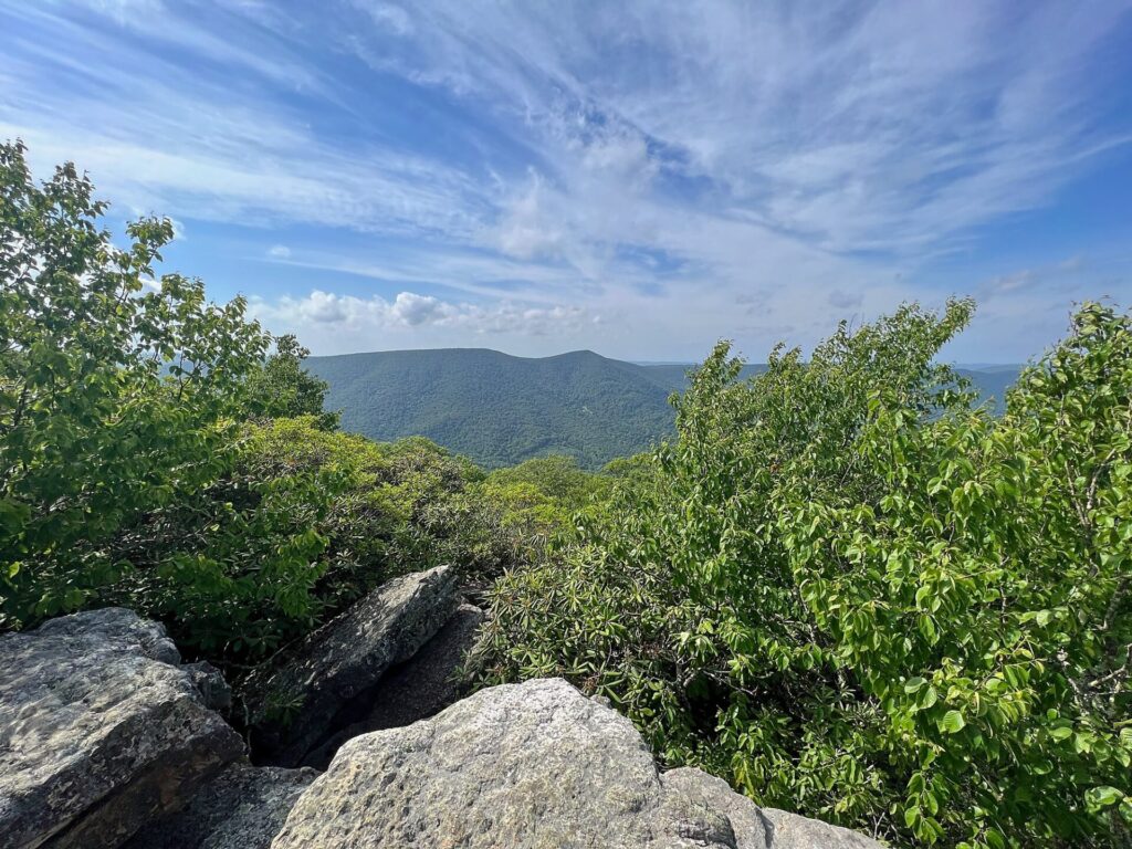 view seen on our appalachian trail hike