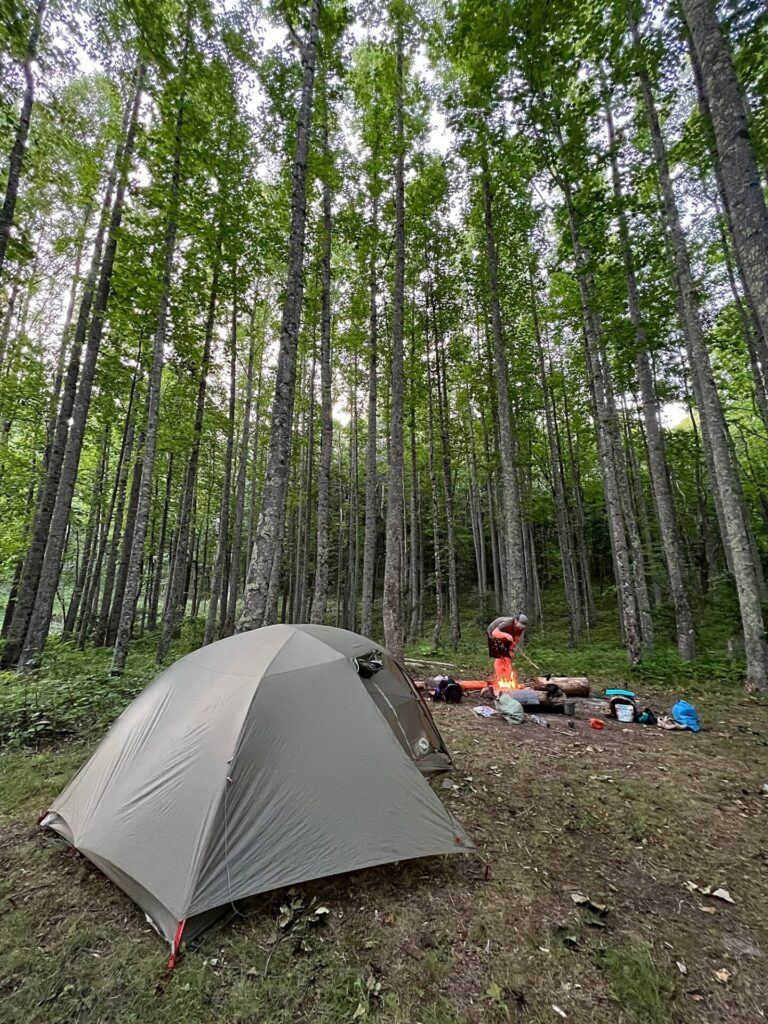 Camping along the Appalachian Trail