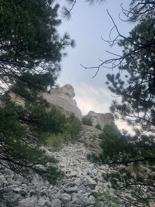View of Mount Rushmore from the Presidential Trail.