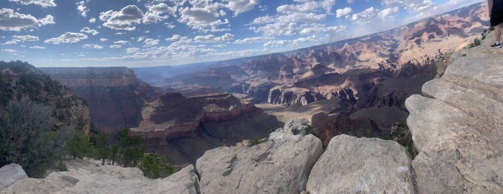 Panoramic view of the canyon from the Yavapai Geology Museum.