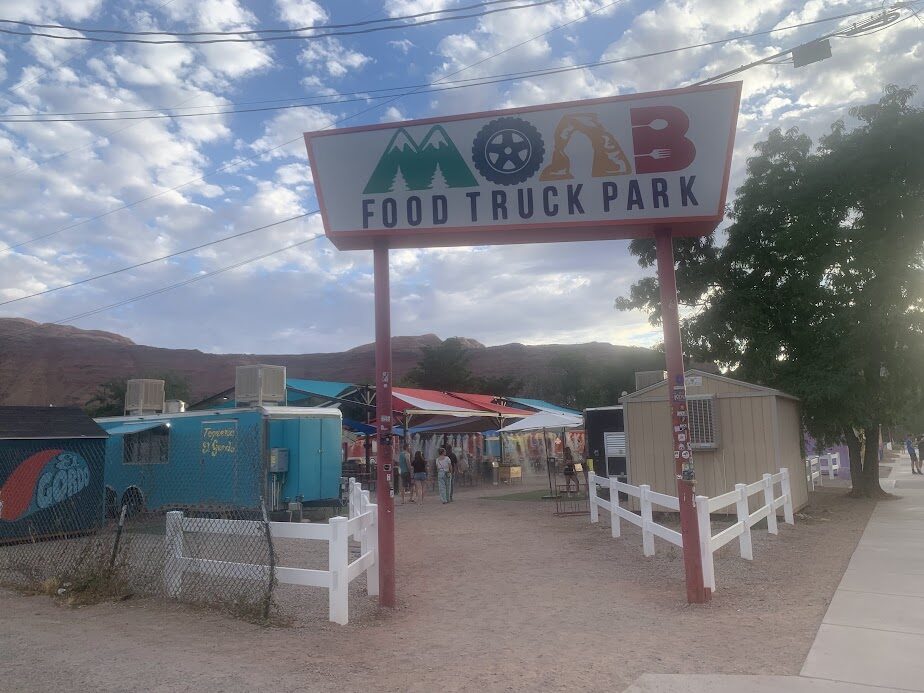 Food truck park in Moab, UT
