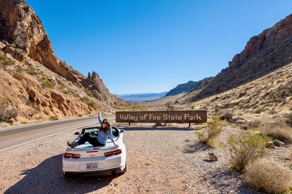 Valley of Fire Entrance Sign
