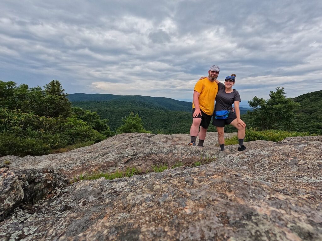Appalachian Trail Journal Week 13: 800 Miles, Virginia Views & Big Decisions 76 GPTempDownload 4 1 Cindy and Barrett at Spy Rock