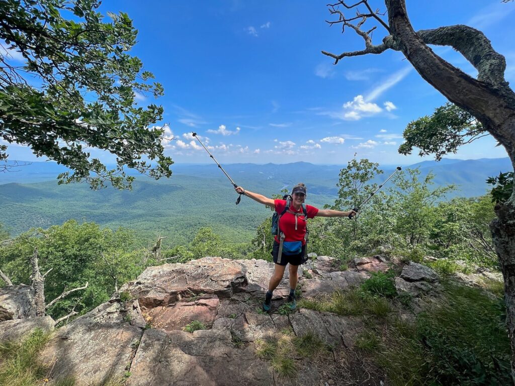 Appalachian Trail Journal Week 13: 800 Miles, Virginia Views & Big Decisions 46 IMG 0745 Cindy on the AT