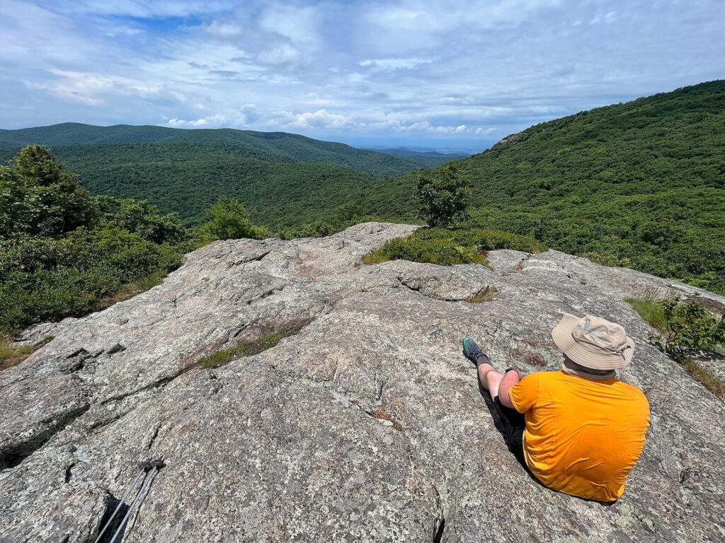 Appalachian Trail Journal Week 13: 800 Miles, Virginia Views & Big Decisions 74 IMG 0878 Barrett at Spy Rock
