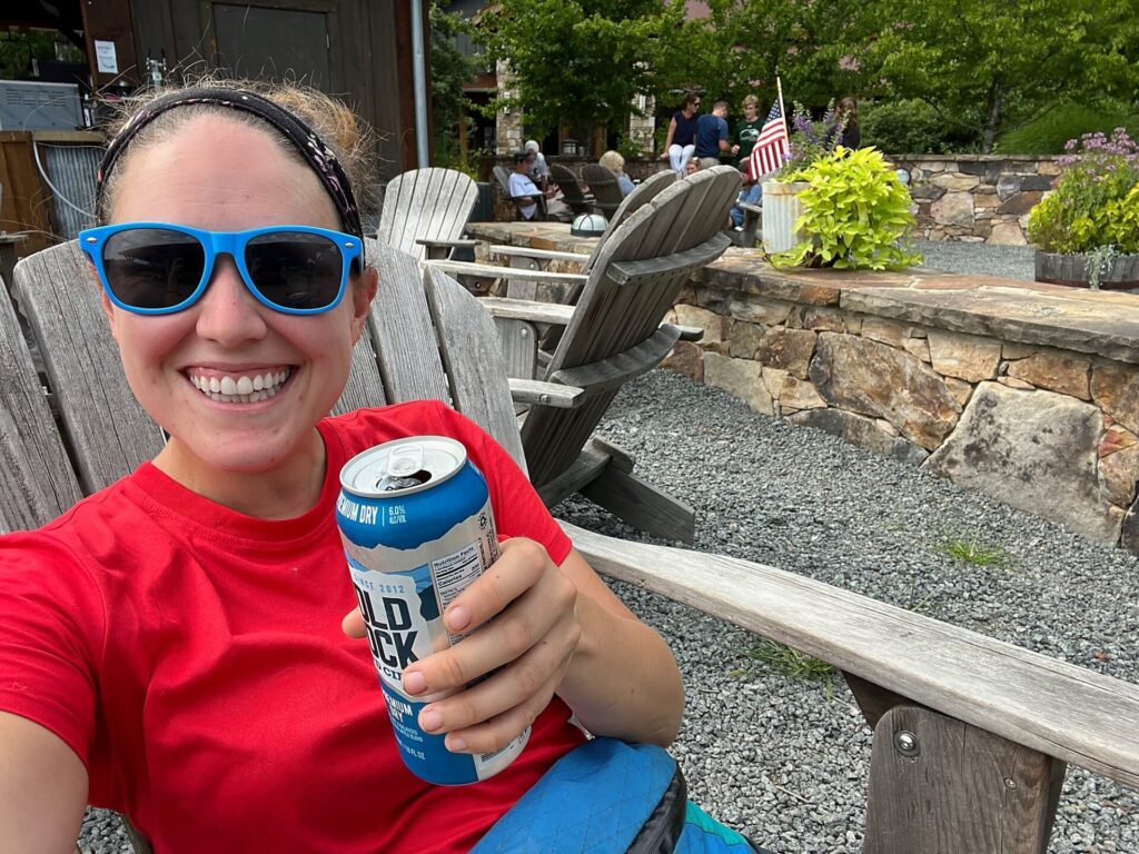 Appalachian Trail Journal Week 13: 800 Miles, Virginia Views & Big Decisions 95 IMG 1027 Cindy sitting at Devils Backbone