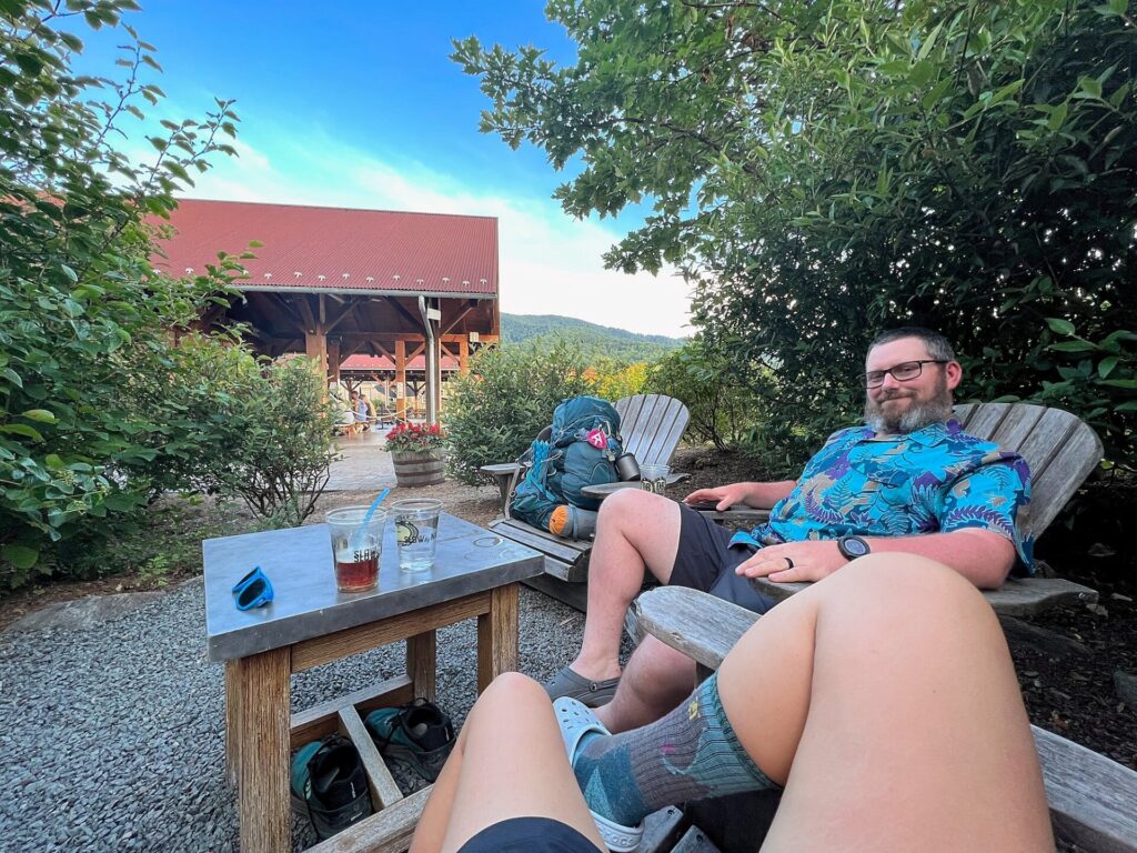 Appalachian Trail Journal Week 13: 800 Miles, Virginia Views & Big Decisions 96 IMG 1040 Barrett sitting at Devils Backbone