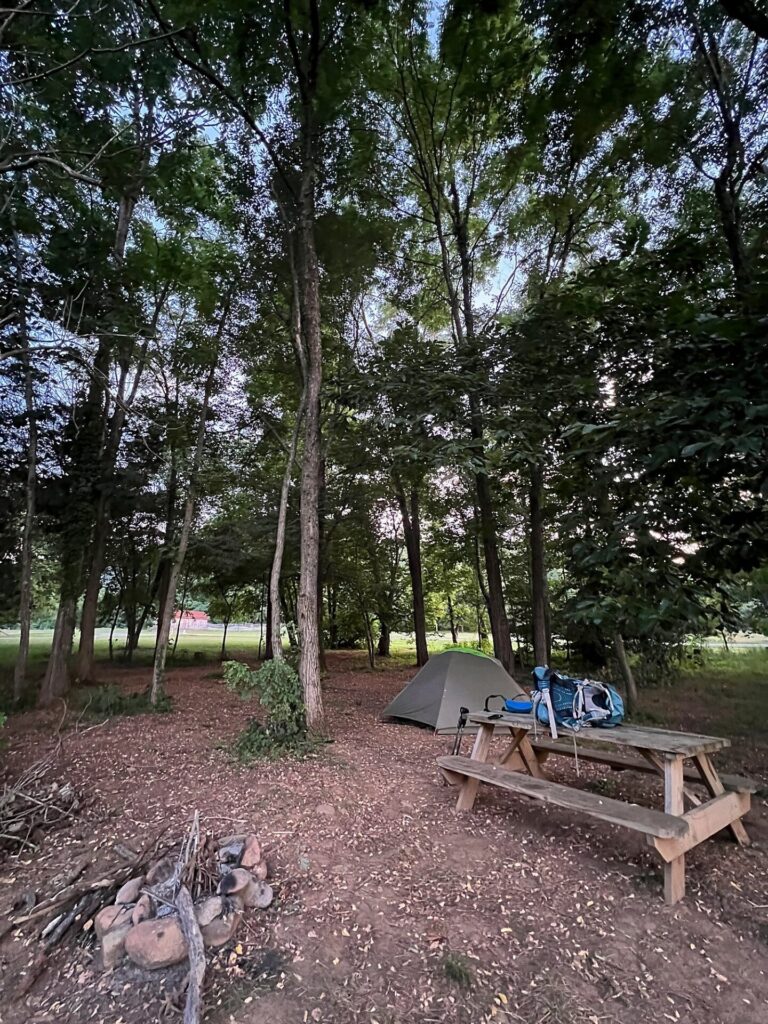 Appalachian Trail Journal Week 13: 800 Miles, Virginia Views & Big Decisions 102 IMG 1108 Our campsite at Devils Backbone