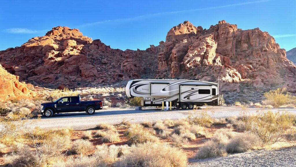 Valley of Fire Atlatl campground electric and water RV site_Tina Klinefelter