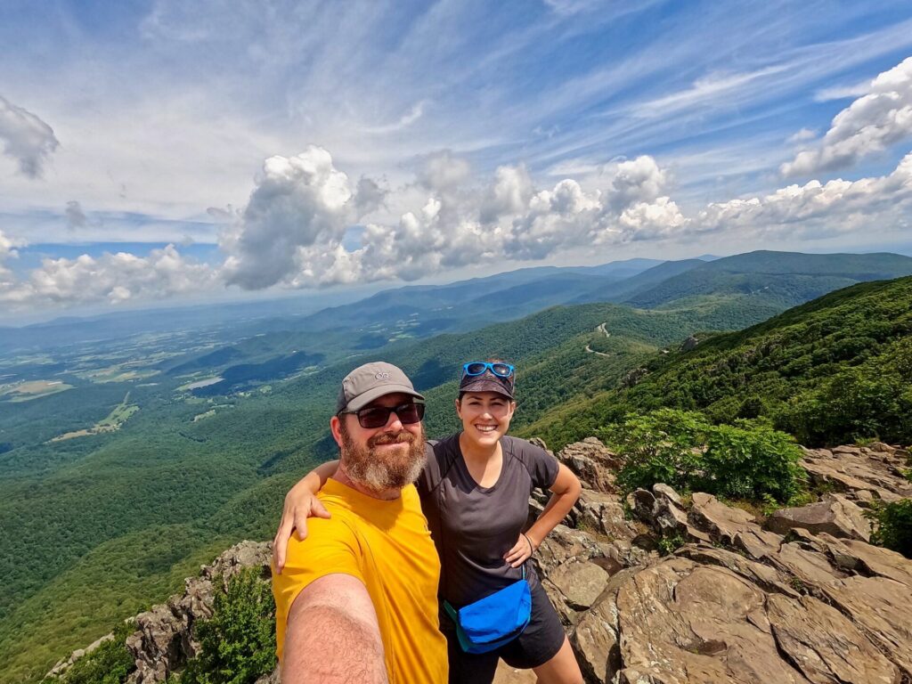 Cindy and Barrett at Stony Man Mountain in SNP