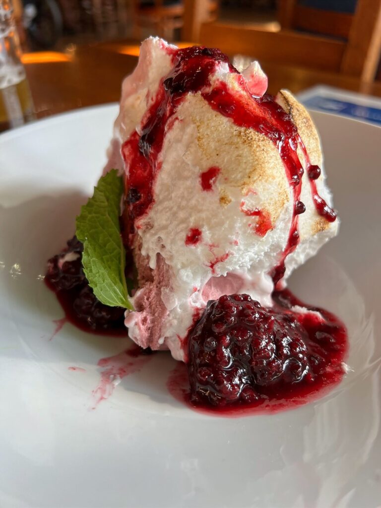 Dessert in the Pollock Dining Room