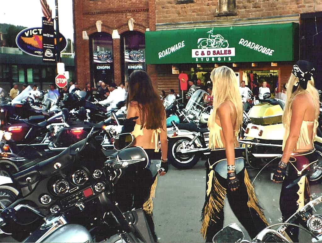 People Attending the Sturgis Motorcycle Rally in the Black Hills
