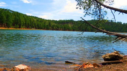 Center Lake in Custer State Park