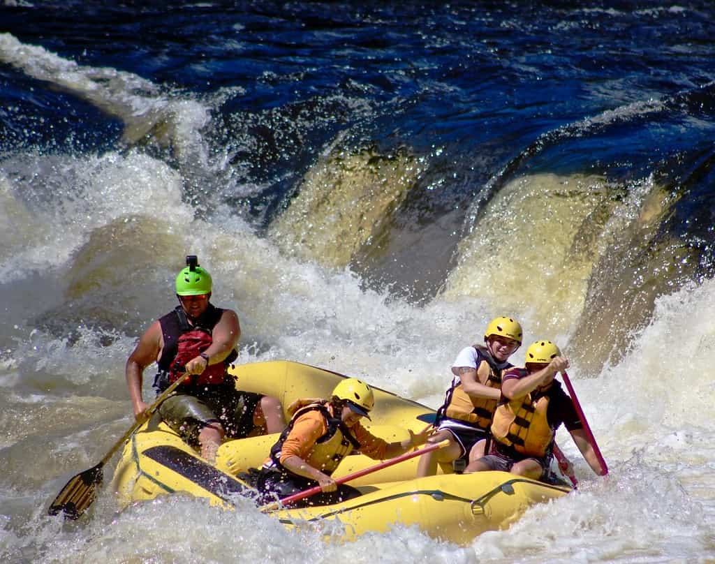 Whitewater Rafting the Menominee River in Michigan