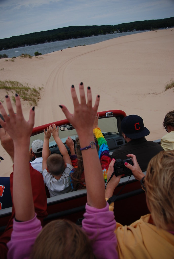 Mac Wood's dune rides is a popular activity in Michigan in the summer 