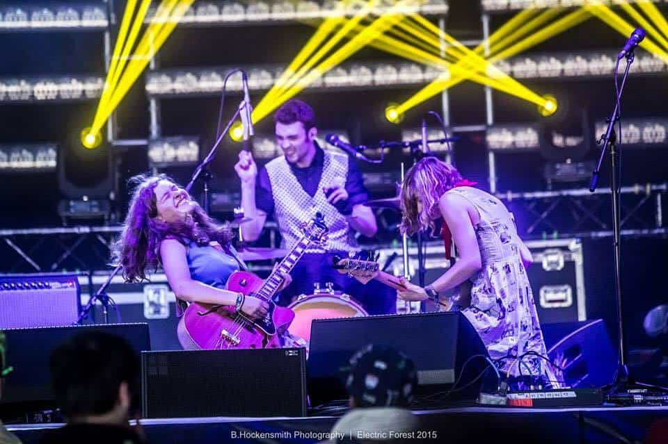 The Accidentals at Electric Forest Festival in Michigan in summer