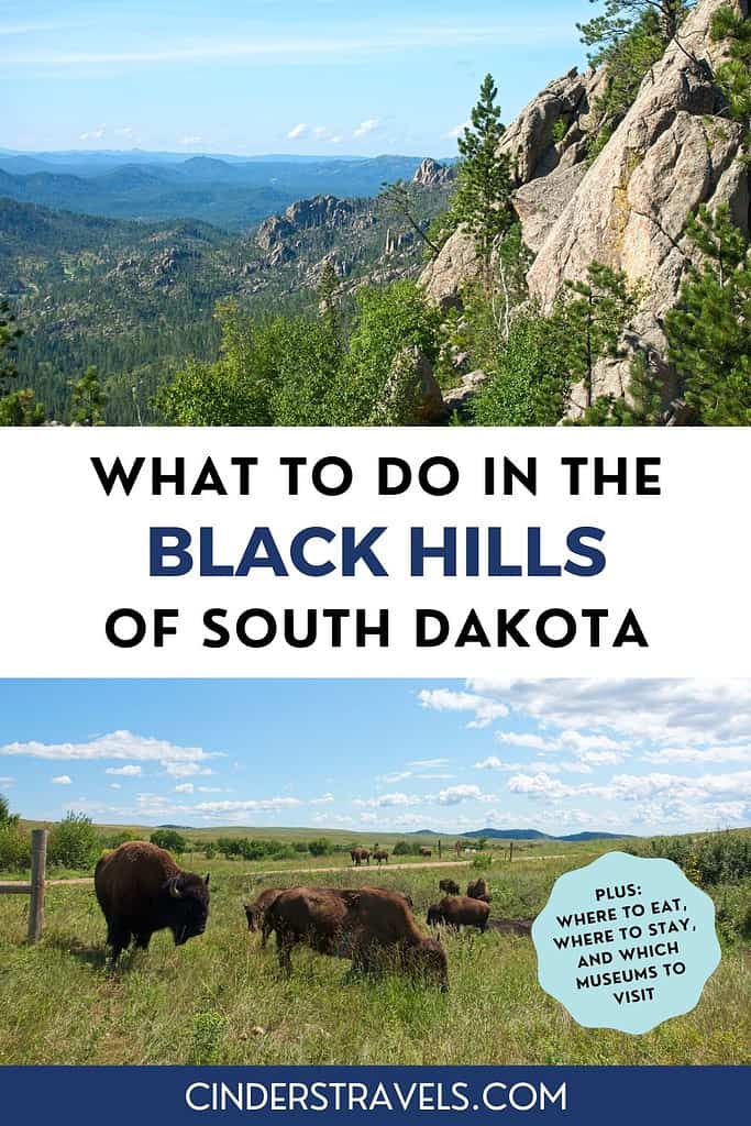 Things to do in the Black Hills of South Dakota pin
