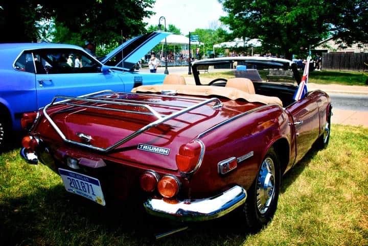 My dad's Triumph at the Motor Muster at Greenfield Village